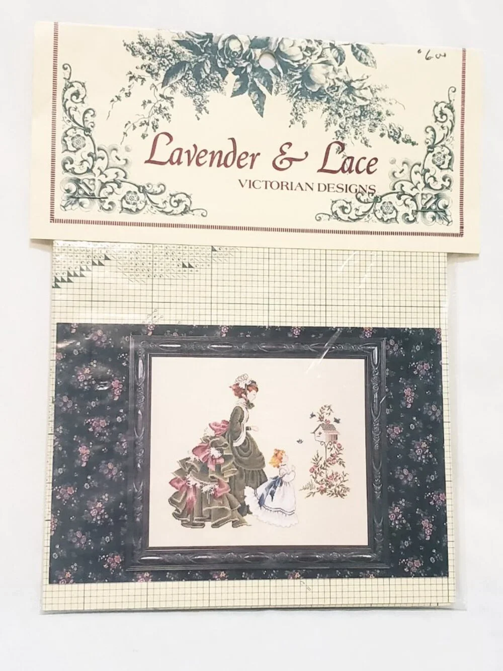 Little Wings Counted Cross Stitch Pattern 1989 Lavender and Lace